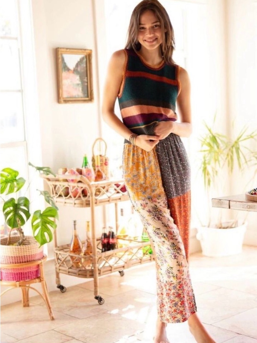 Natural Life Patchwork Pants